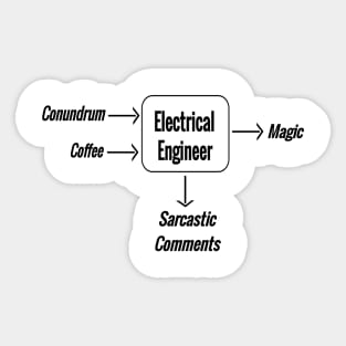 Electrical engineering magic Sticker